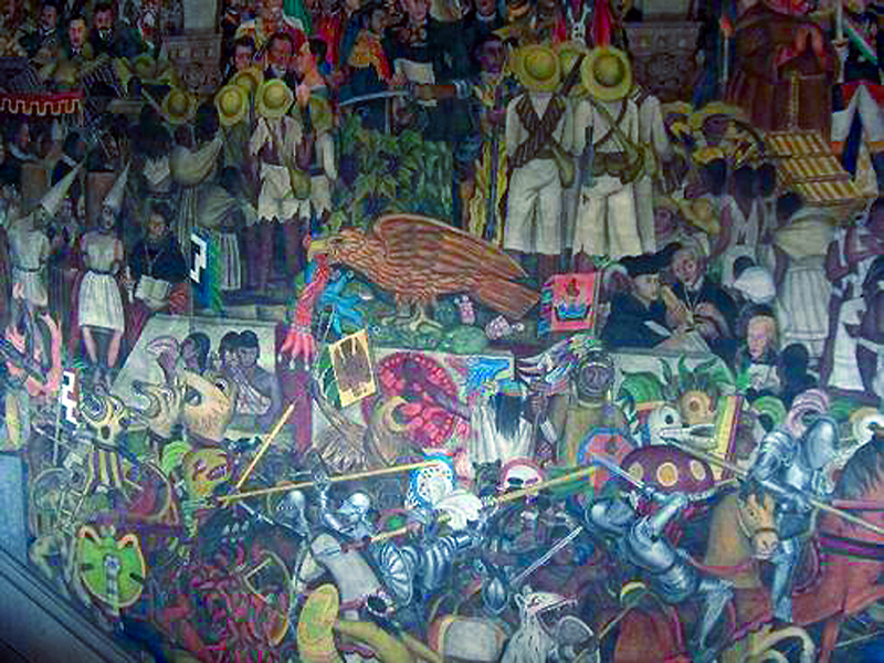 México mural multicolor