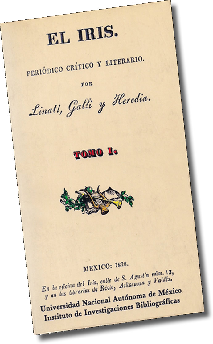 El Iris, periódico crítico literario, primera revista literaria mexicana