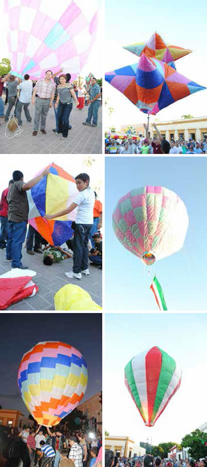 De Mocorito al cielo. Globos, alegría y tradición.