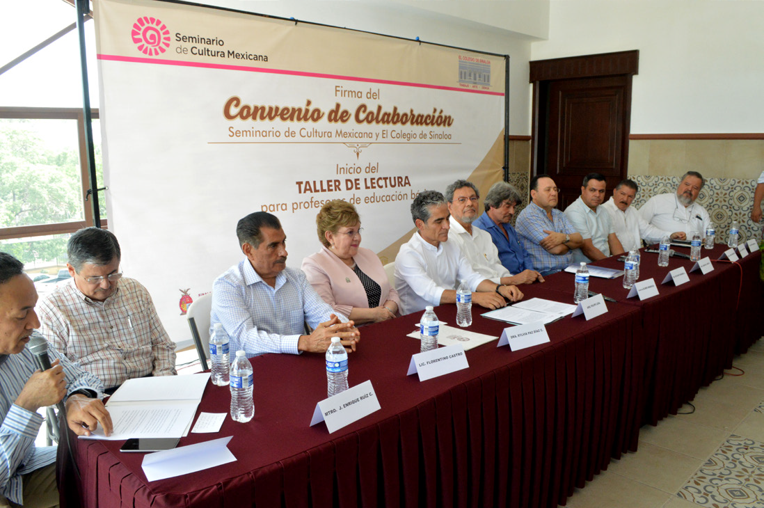 FIRMAN CONVENIO SEMINARIO DE CULTURA MEXICANA Y EL COLEGIO DE SINALOA