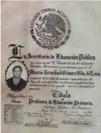 LA PROFESORA TRINI GÓMEZ, PIEZA DE UNA GENERACIÓN DE EDUCADORES MOCORITENSES